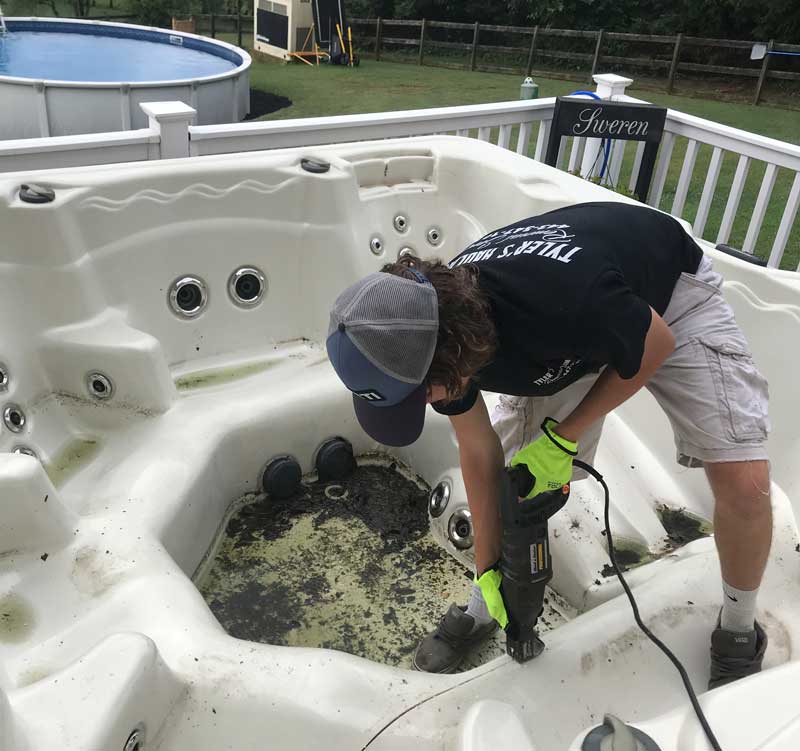 hot tub demolition and removal